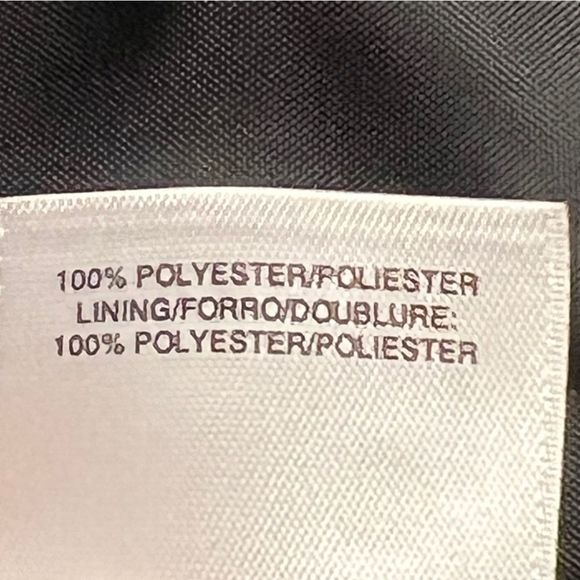 Kasper Cabana Blue Black & White Ikat Open Front Mandarin Collar Blazer Size 8 - Picture 7 of 10